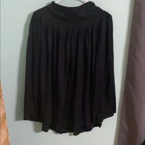 High rise a line skirt